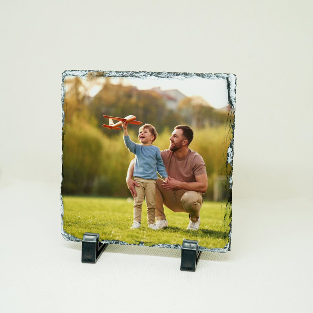 Pierre carré "Papa & son enfant"