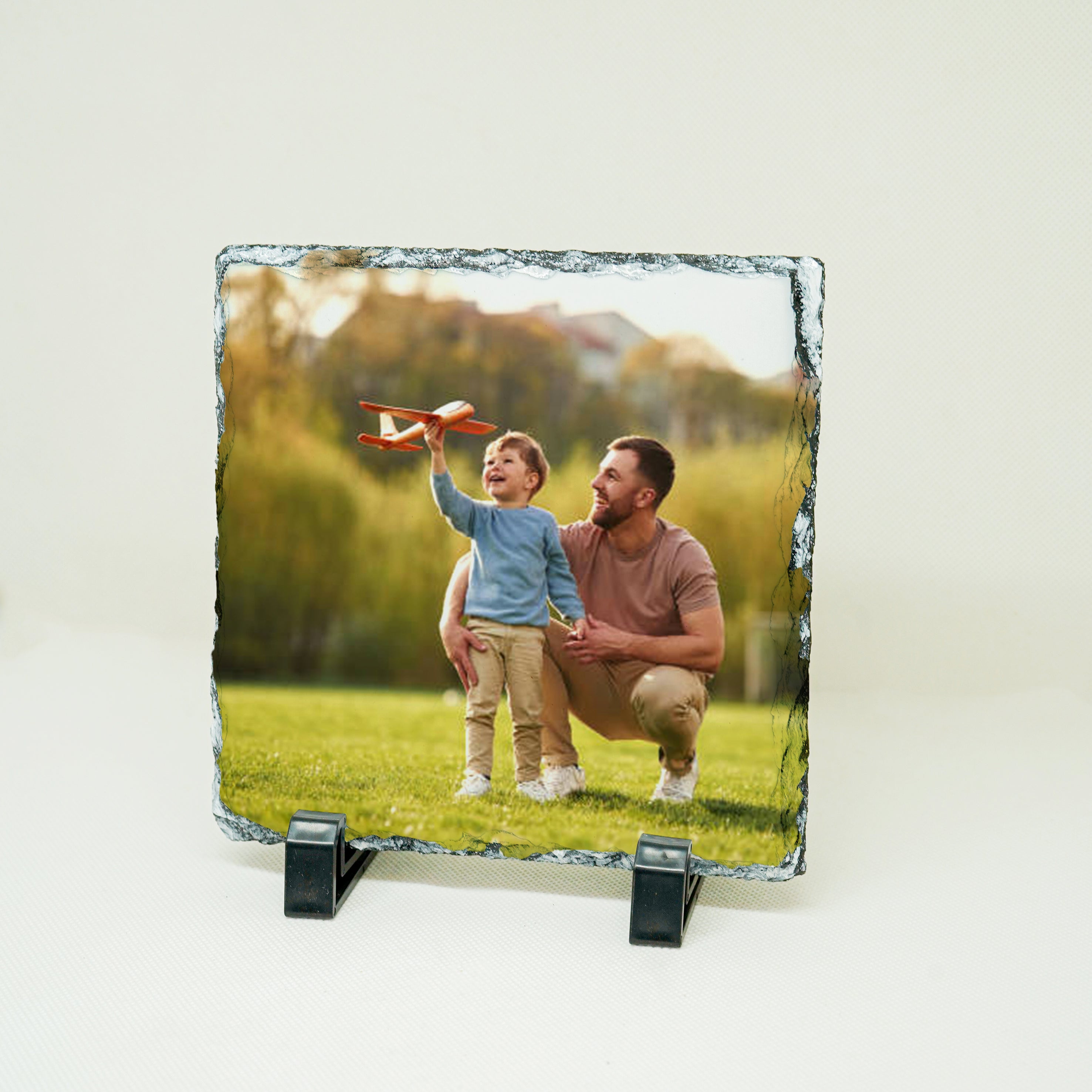 Pierre carré "Papa & son enfant"