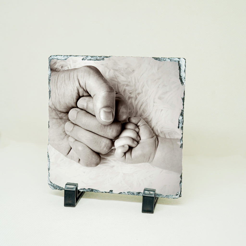Pierre carré "Papa & son enfant"